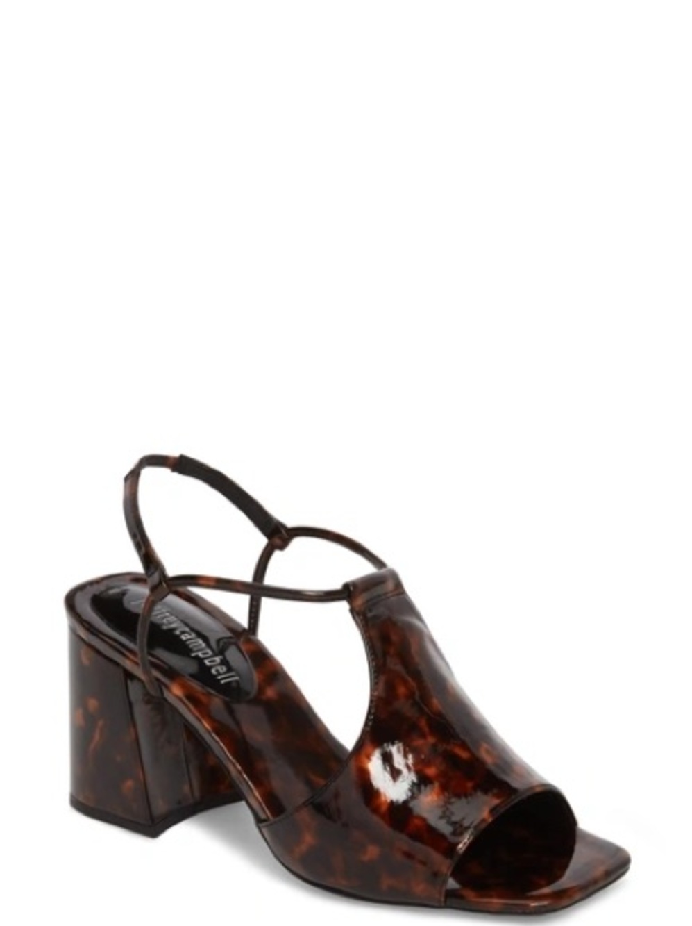 Jeffrey Campbell Tortoiseshell Block Heel Slingback Sandal